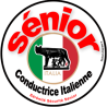 conductrice Sénior Italienne - 10cm - Sticker/autocollant