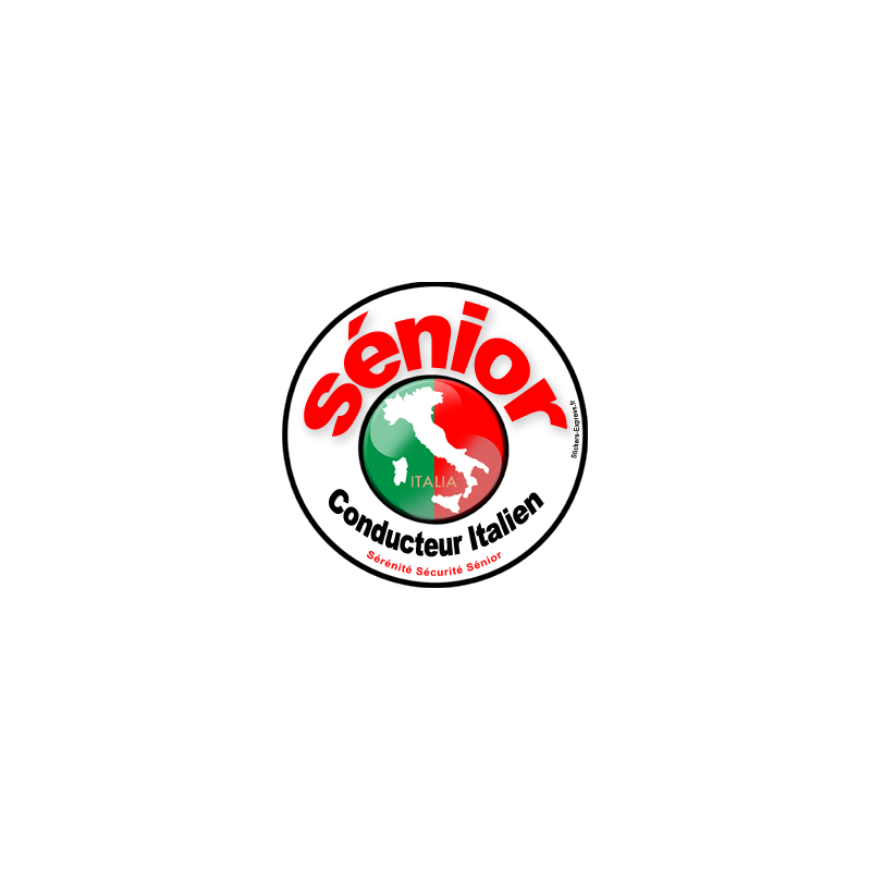 conducteur Sénior Italie - 15cm - Sticker/autocollant