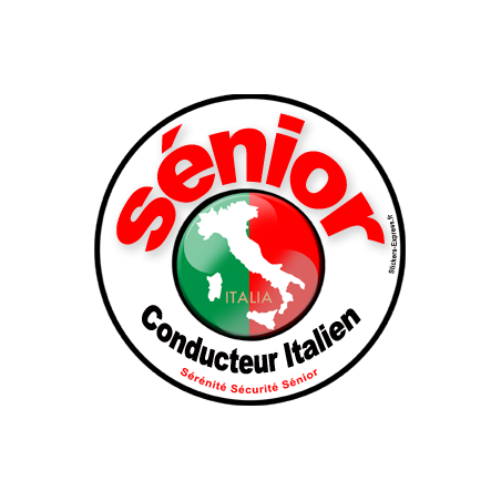 Autocollant (sticker):conducteur Sénior Italien