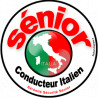 Autocollant (sticker):conducteur Sénior Italien