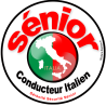 conducteur Sénior Italie - 15cm - Sticker/autocollant