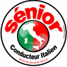 Autocollant (sticker):conducteur Sénior Italien