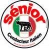 Autocollant (sticker):conducteur Sénior Italien 2