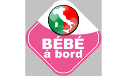 Autocollant (sticker): bebe a bord d'origine Italienne 2