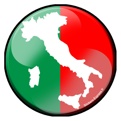 Autocollant (sticker): drapeau Italien 2