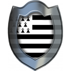 Bouclier Breton (5x4cm) - Sticker/autocollant