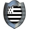 Bouclier Breton (5x4cm) - Sticker/autocollant