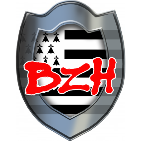 Bouclier BZH (20x15cm) - Sticker/autocollant