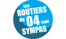 Autocollant (sticker): les routiers 04 des Alpes de Haute Provence sont sympas