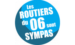 sticker autocollant les routiers 06 des Alpes Maritimes sont sympas