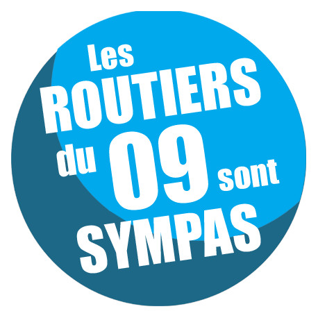 sticker autocollant les routiers 09 de l'Ariège sont sympas