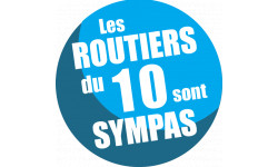 sticker autocollant les routiers 10 de l'Aube sont sympas