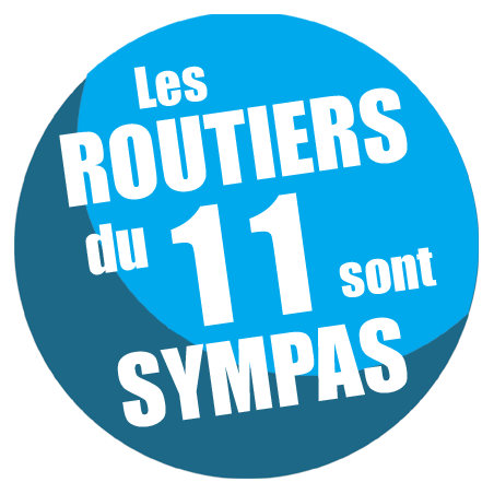 sticker autocollant les routiers 11 de l'Aude sont sympas