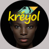 Créole-Kréyol guadeloupe - 5cm - Autocollant(sticker)